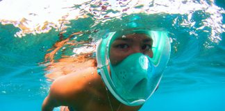 H20 Ninja Full Face Snorkeling Mask H20 Ninja