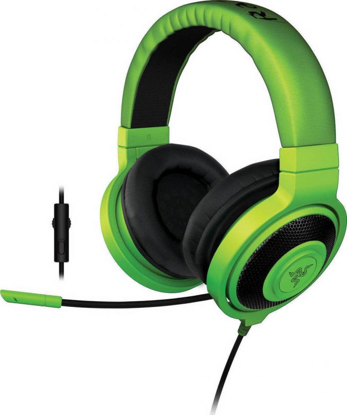 razer kraken pro in line green